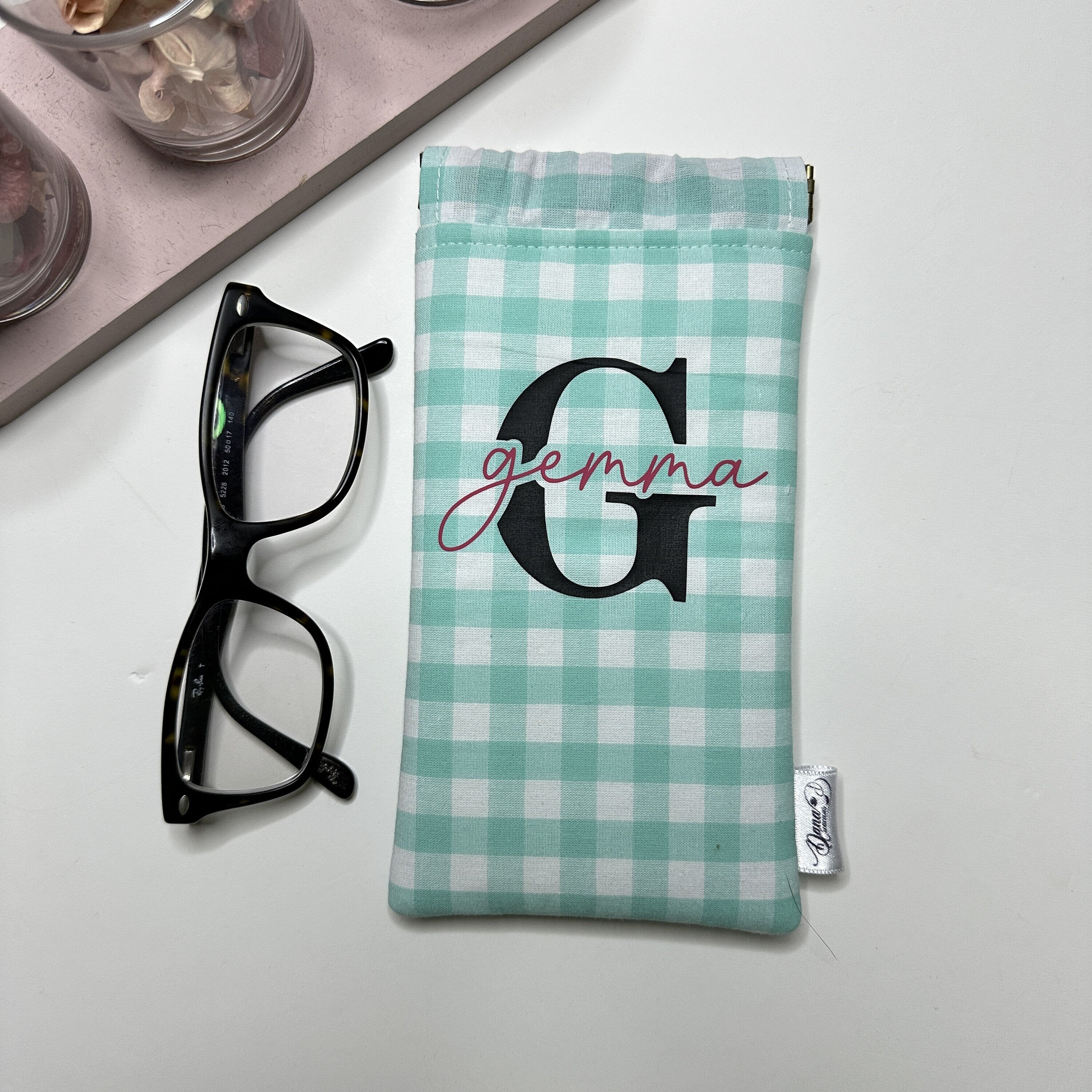 Funda de Gafas Vichy Personalizada con Inicial y Nombre
