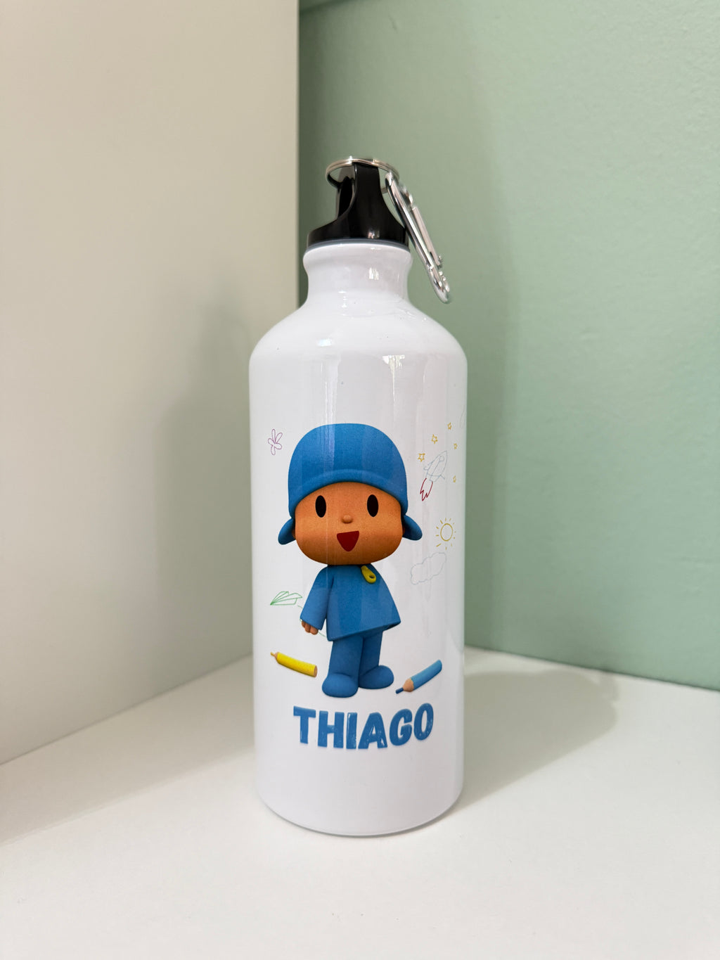 Botella de aluminio personalizada Pocoyo