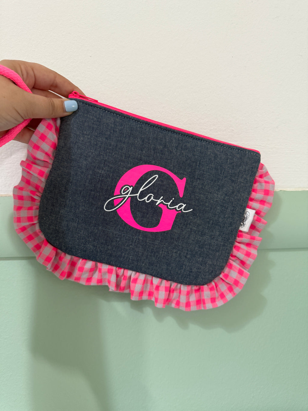 Bolso de mano Vaquero con flúor