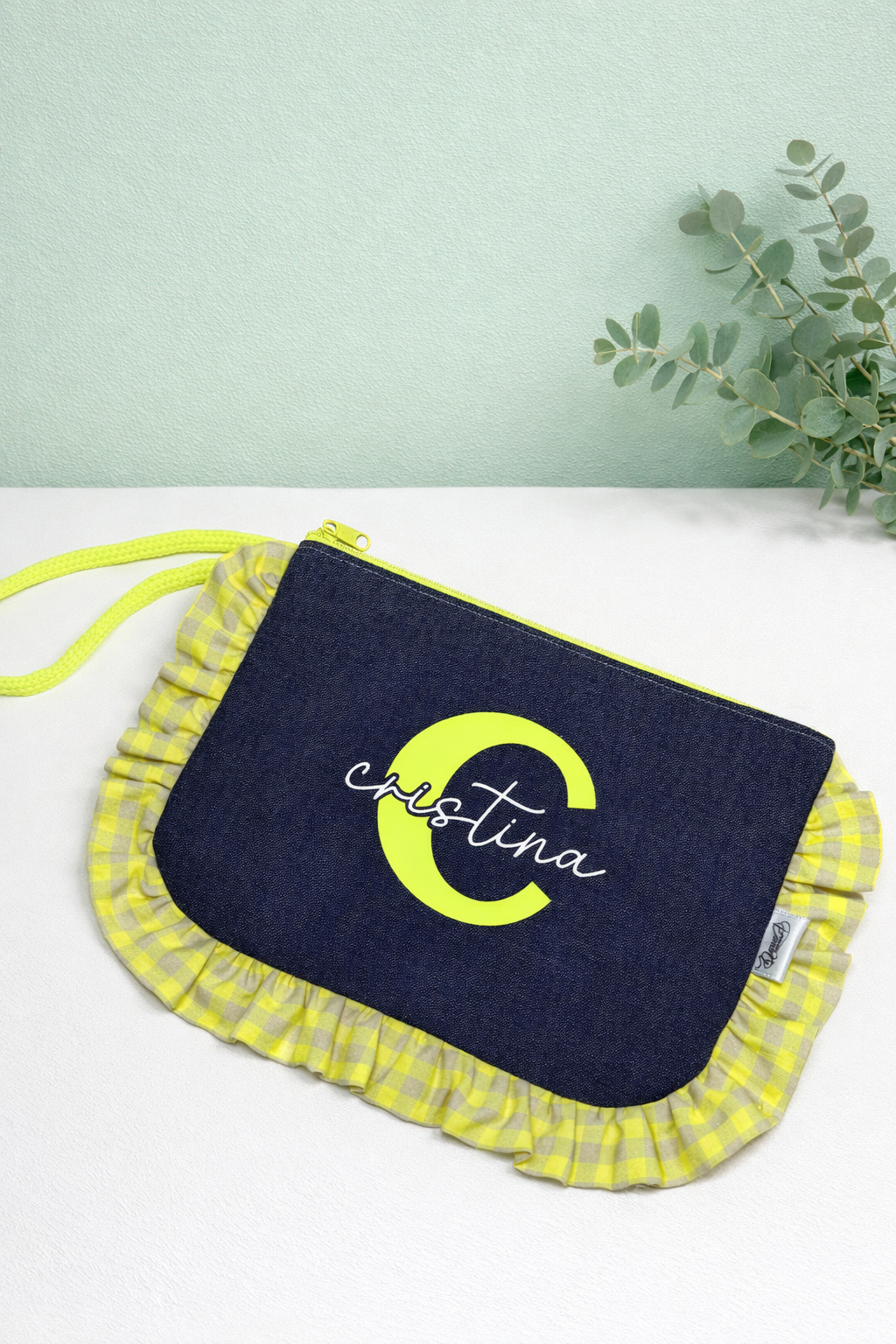 Bolso de mano Vaquero con flúor