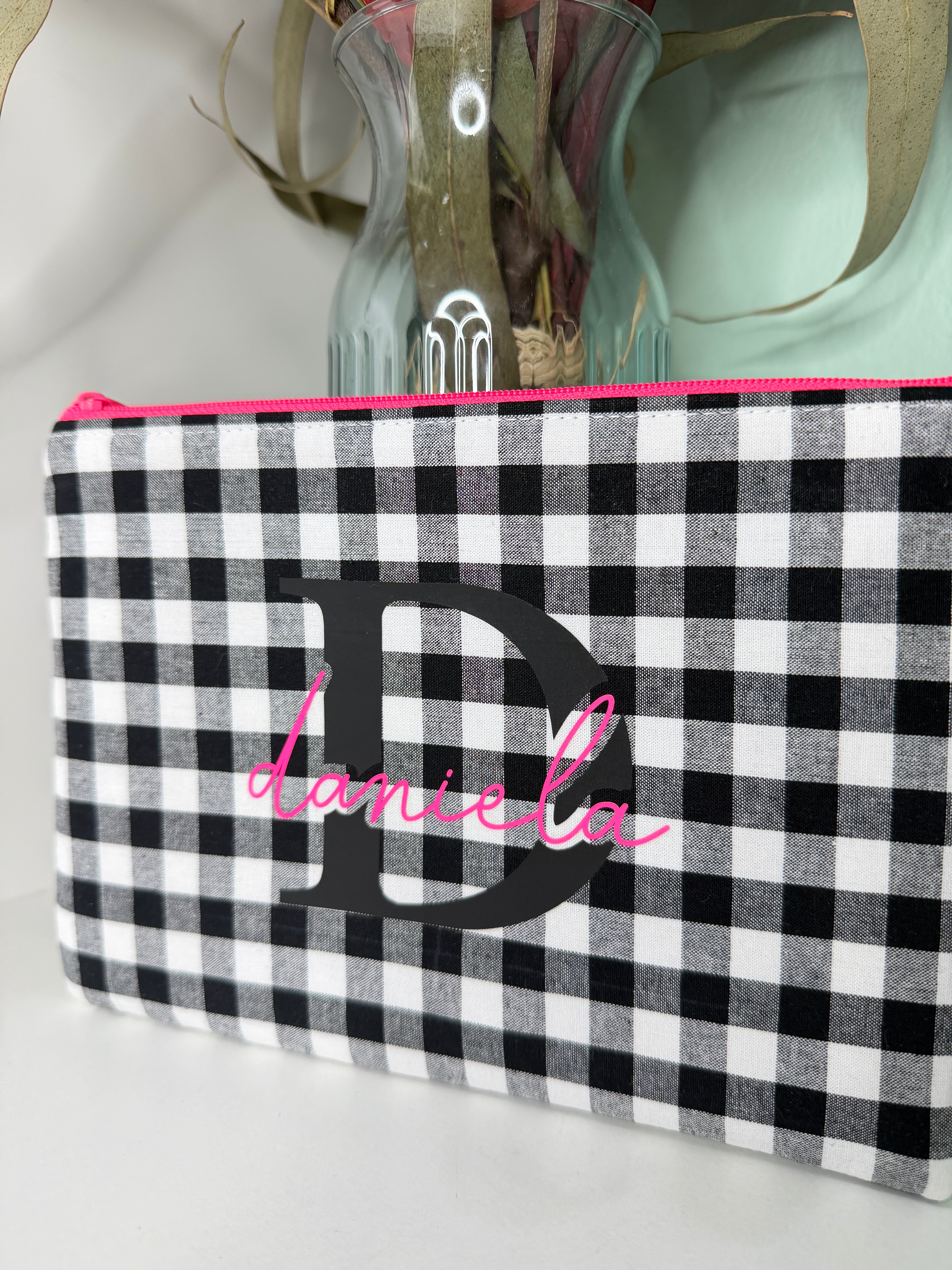 Neceser personalizado - Vichy negro y flúor