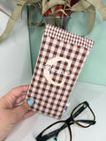 Funda de gafas personalizada en tela vichy