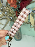 Llavero personalizado en tela vichy