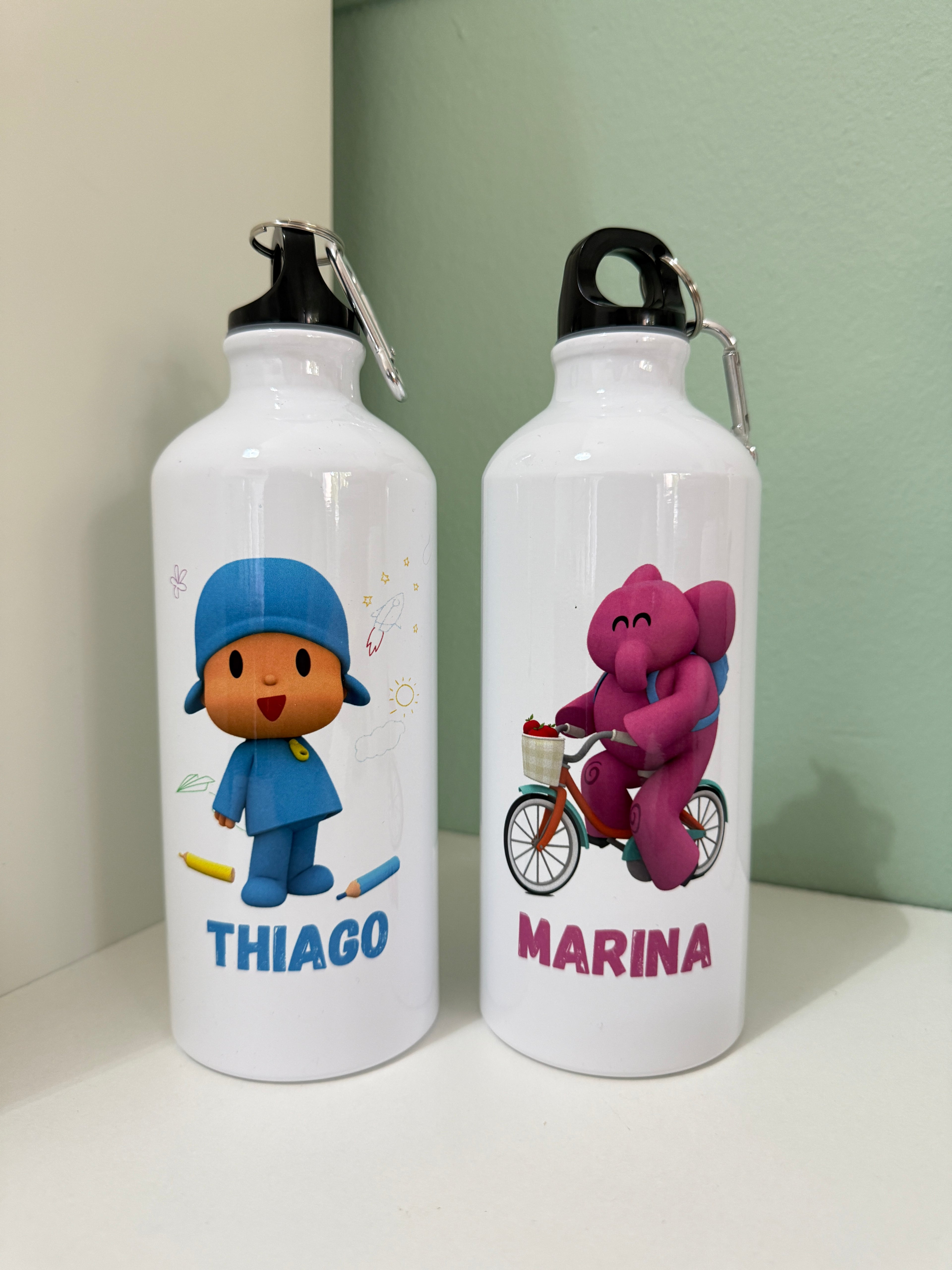 Botella de aluminio personalizada Pocoyo