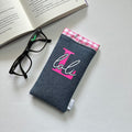 Funda de Gafas Vaquero Personalizada con Inicial y Nombre