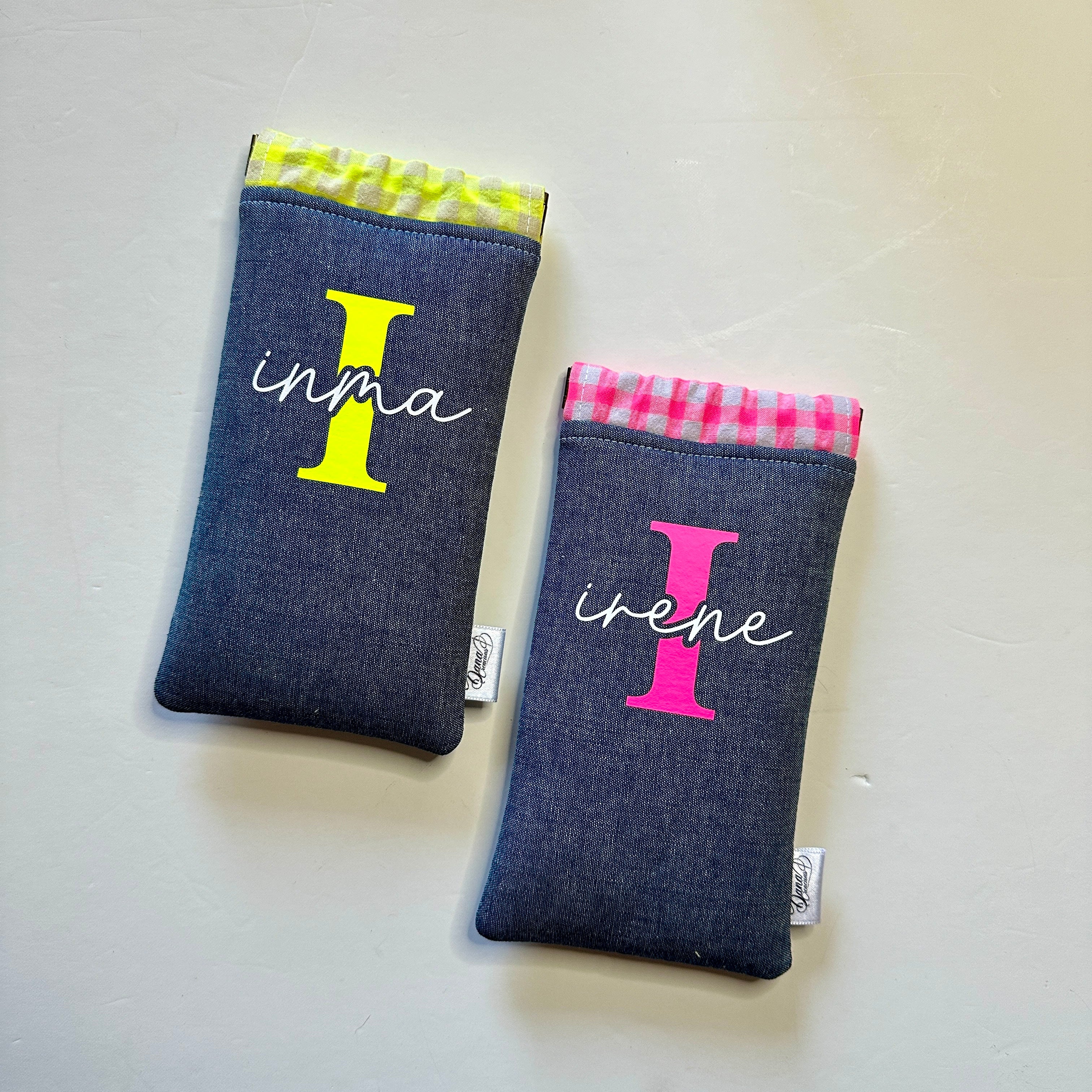 Funda de Gafas Vaquero Personalizada con Inicial y Nombre